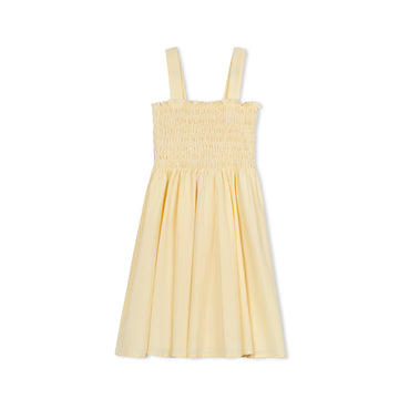 Velvette Label Yellow Smocked Jumper