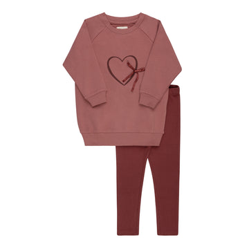 Ely's & Co. Heart & Star Two Piece Set - Pink