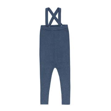 Ely's & Co. Floral Star Knit Overalls - Blue