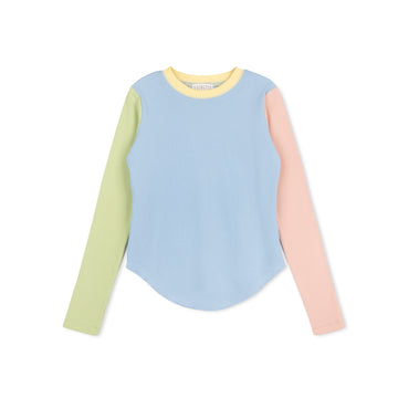 Velvette Label Color Block T-Shirt