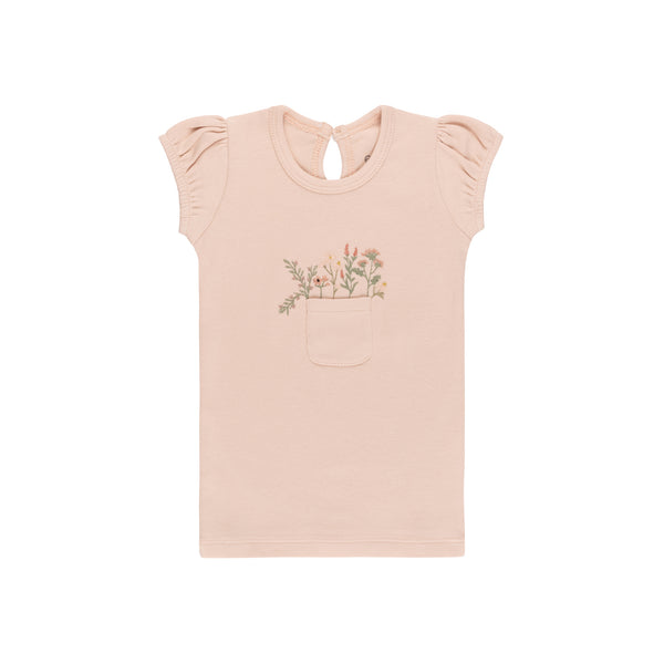 Ely's & Co Pocket Full of Flowers- Flowers/Blush - Tee and Bloomer Set