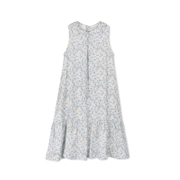 Velvette Label Blue Floral Collar Jumper