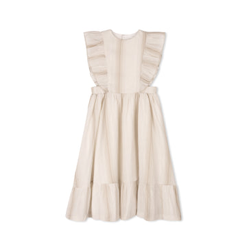 Velvette Striped Flutter Dress