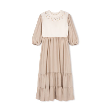 Velvette Label Teen Embroidered Knit Midi