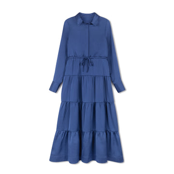 Velvette Label Teen Blue Tiered Midi
