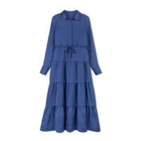 Velvette Label Teen Blue Tiered Midi