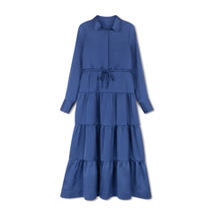 Velvette Label Teen Blue Tiered Midi