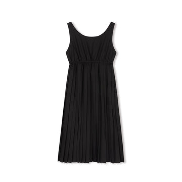Velvette Label Teen Black Silk Pleated Jumper
