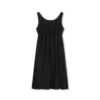 Velvette Label Teen Black Silk Pleated Jumper