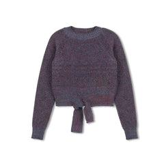 Velvette Label Teen Multi Color Tie Sweater
