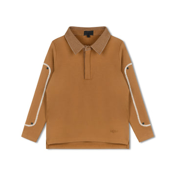 Byke Camel Denim Patch Polo