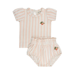 Ely's & Co Fruit Collection Peach Tank And Shorts