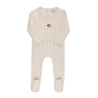 Ely's & Co Fruit Collection Peach Footie + Beanie
