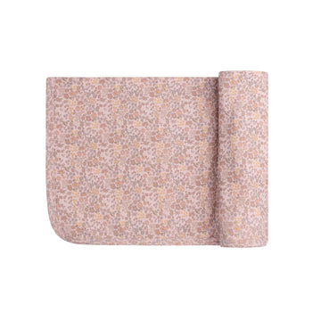 Aurora Pink  Liberty Floral Cotton Blanket