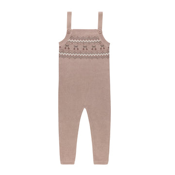 Looms Fair Isle Overalls - Mauve
