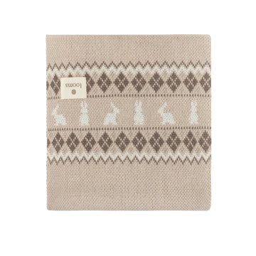 Looms Fair Isle Blanket - Taupe