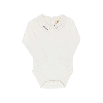 Ely's & Co. Floral Star Knit Bodysuit - Blue