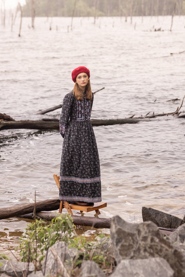 Poet Quinn Embroidered Dress (30 Bohemian)