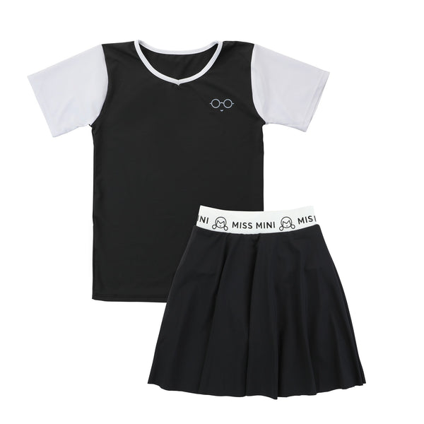 Miss Mini Onyx Top  Skirt Set