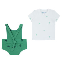 Miss Mini Bikes & Bows T-Shirt & Romper Set Boy