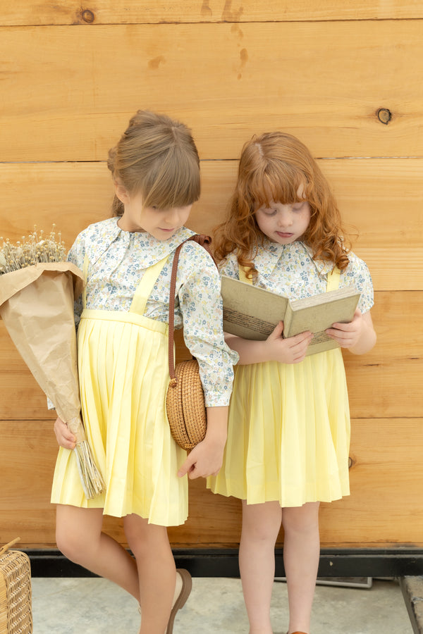 Nounelle Yellow Pleated Jumper