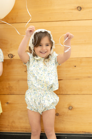 Nounelle Floral Yellow Bloomer Set