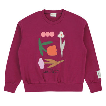 Bondoux Bold Print Berry Girls Top (263GT)
