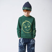 Loud Apparel Dark Green/Sage Sweater Regular Fit