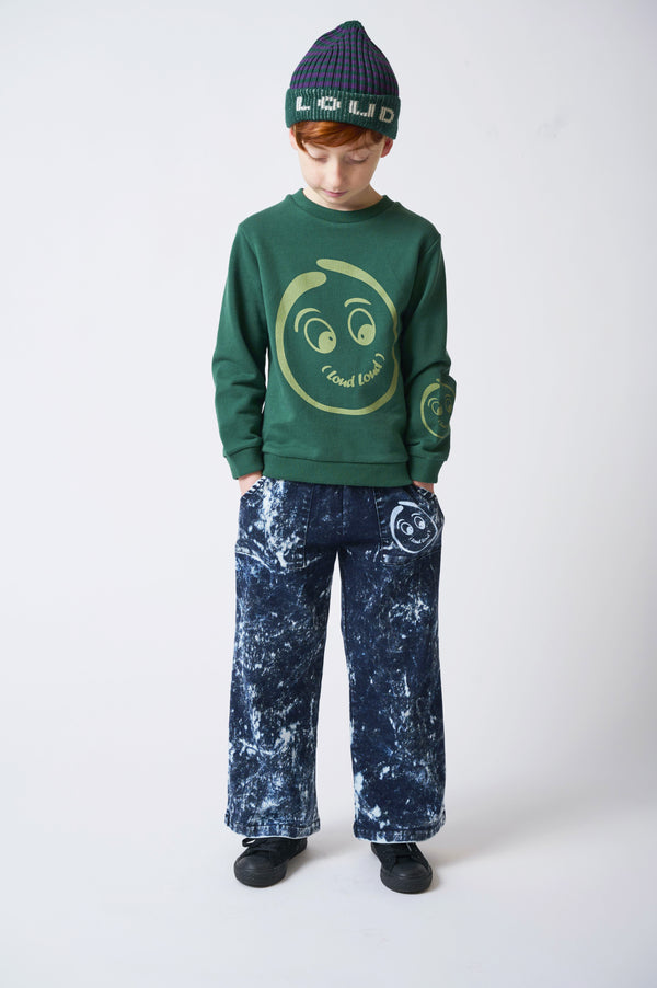 Loud Apparel Dark Green/Sage Sweater Regular Fit