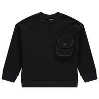 Jaybee Black Pocket Sweatshirt