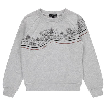 Jaybee Boy Grey Graphic Sweatshirt