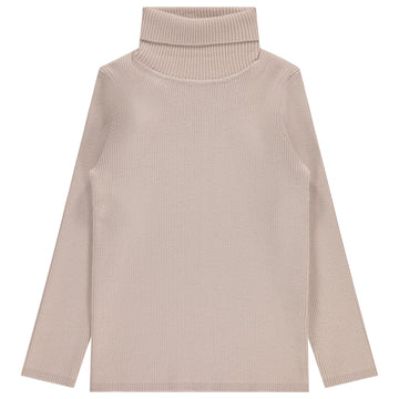 Jaybee Child Cream Knit Turtleneck