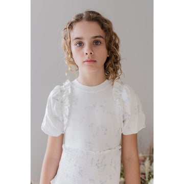 Steph Blue Ditsy Print T-Shirt