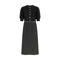 Pashmini Black Abigail Scalloped Cardigan Maxi