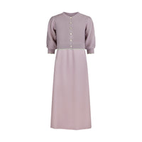 Pashmini Lavender Abigail Scalloped Cardigan Maxi