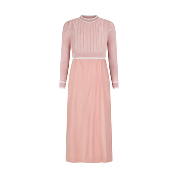 Pashmini Coral Grace Ribbed Knit Overlay Set