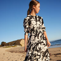 Pashmini Floral Riley Smocked Waist Maxi