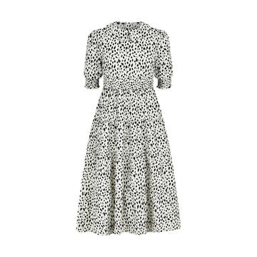 Pashmini Spotted Riley Smocked Waist Maxi