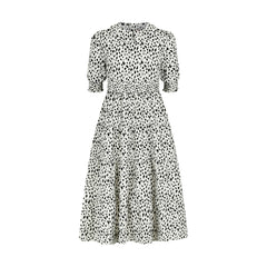 Pashmini Spotted Riley Smocked Waist Maxi