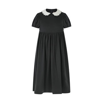 Pashmini Short Sleeve Madison Contrast Collar Maxi