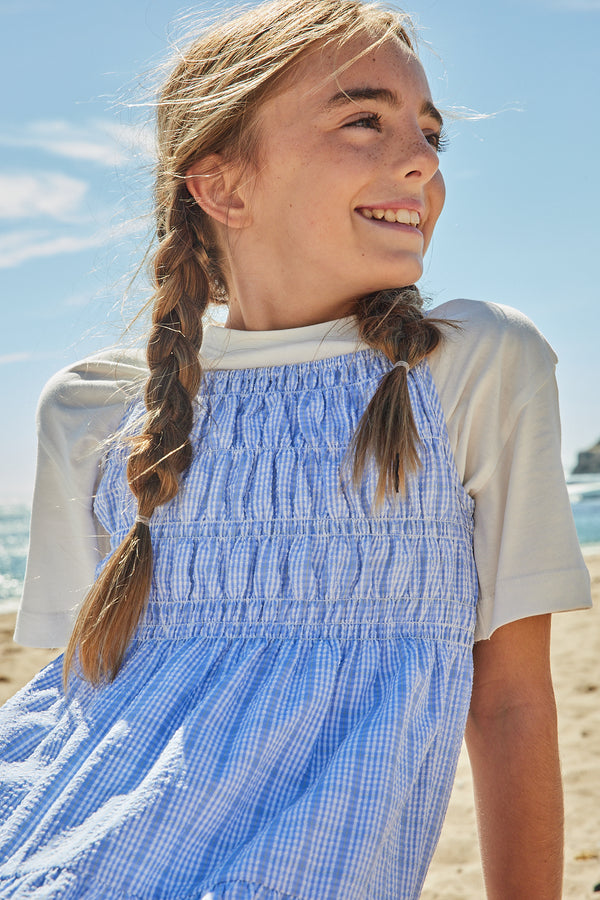 Pashmini Light Blue Bella Searsucker Jumper