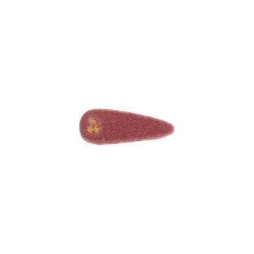 Le Enfant Gold Thread Cherry Clips Velvet - Pink (FINAL SALE)