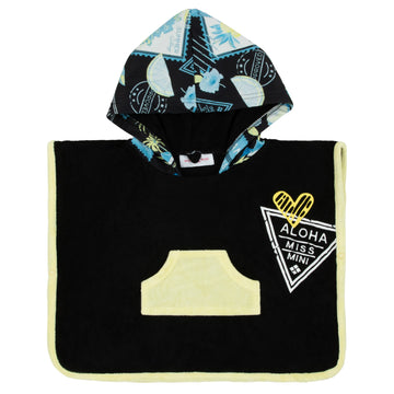 Miss Mini Postcard Swim Poncho Girl