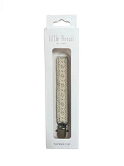 Little Threads The Label Taupe Crotchet Pacifier Clip
