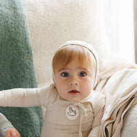 Aurora Beige Take Me Home Set Cotton French Terry Rocking Horse