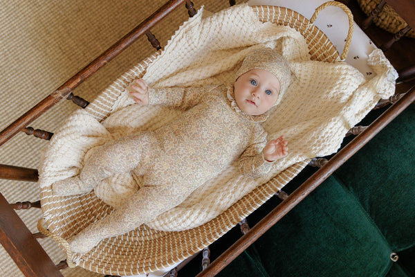 Aurora Ivory Liberty Floral Cotton Take Me Home Layette Set