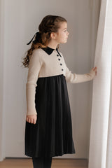 Velvette Label Tan Collar Sweater