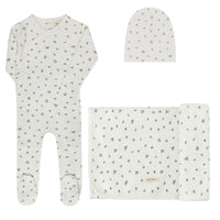 Ely's & Co Floral Pointelle Collection Ivory Pink Take Me Home Set