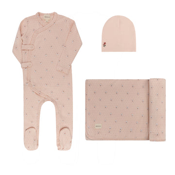 Ely's & Co. Floral Dot Take Me Home Set - Pink