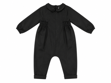 Lil Tempest Toddler Taffeta Romper - Black